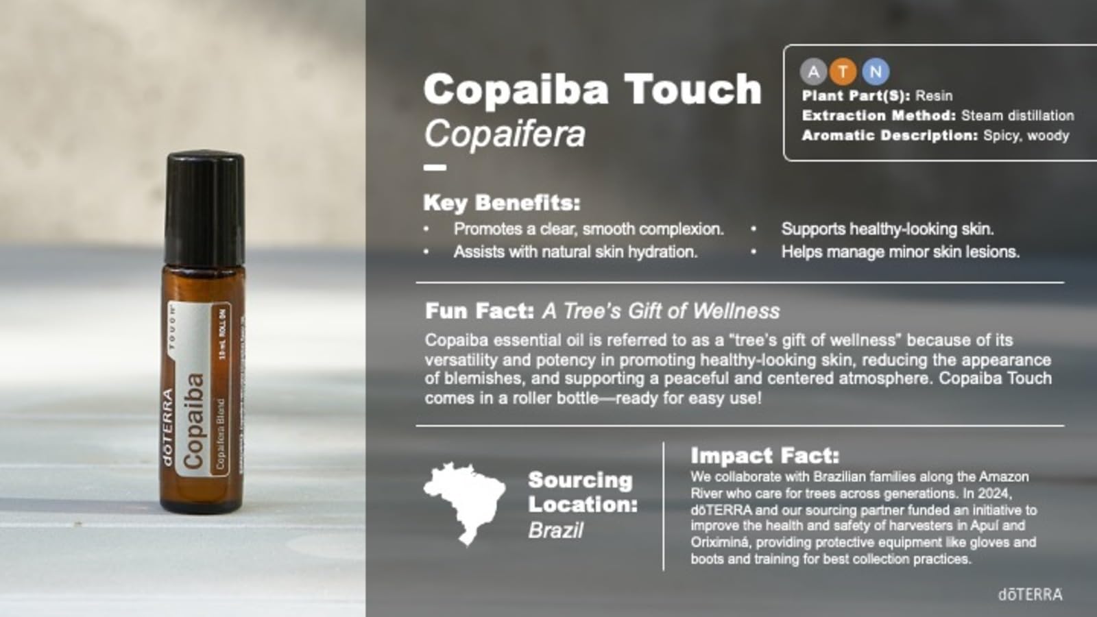 Amazon.co.jp: doTERRA コパイバタッチ - コパイフェラ